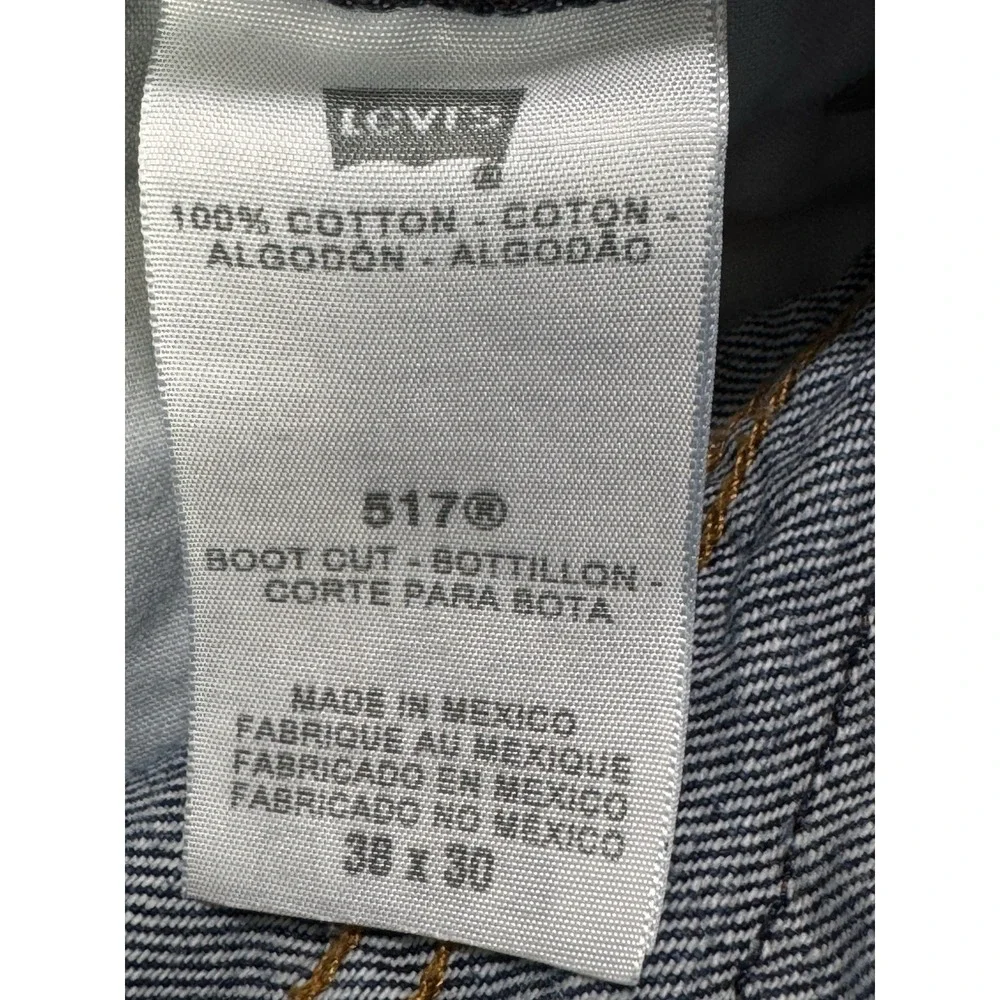 Levis‎ 517 Jeans Mens 38x30 Blue Denim Bootcut Cowboy Western Y2K
